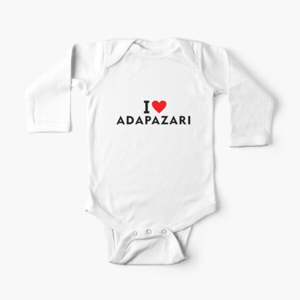 I love Adapazari city Long Sleeve Baby One-Piece