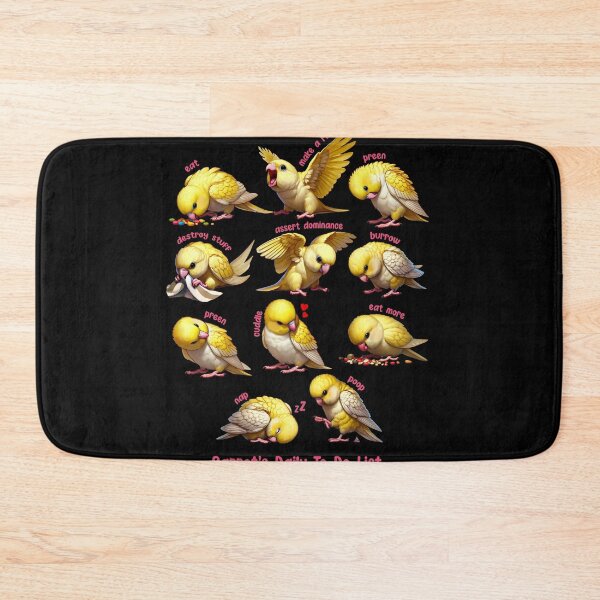 Item preview, Yellow Parrotlet Daily To-Do List Parrot Lover Birding designed and sold by Kimberley King Art  King Art.
