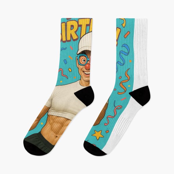 Item preview, Asian Muscleman Clown Birthday Selfie Celebration designed and sold by Aryabek.