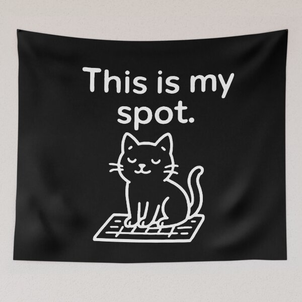 Item preview, This Is My Spot – Cat on Keyboard designed and sold by TinyDoodles.