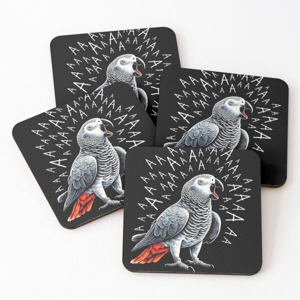 Item preview, Funny Screaming African Grey Parrot Lover designed and sold by Kimberley King Art  King Art.