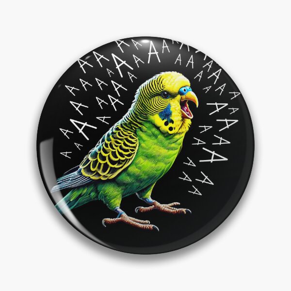 Item preview, Funny Screaming Budgerigar Parrot Parakeet Lover designed and sold by Kimberley King Art  King Art.