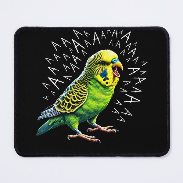 Item preview, Funny Screaming Budgerigar Parrot Parakeet Lover designed and sold by Kimberley King Art  King Art.