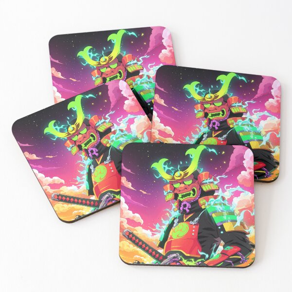 Item preview, Neon Oni Samurai designed and sold by SuperNovaDesigns.