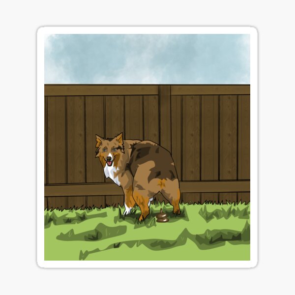 Item preview, Funny Dog Pooping designed and sold by NinaverseStudio.