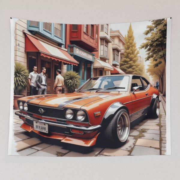 Item preview, Vintage Nissan in an old town designed and sold by Salimgor Hangaround Music.
