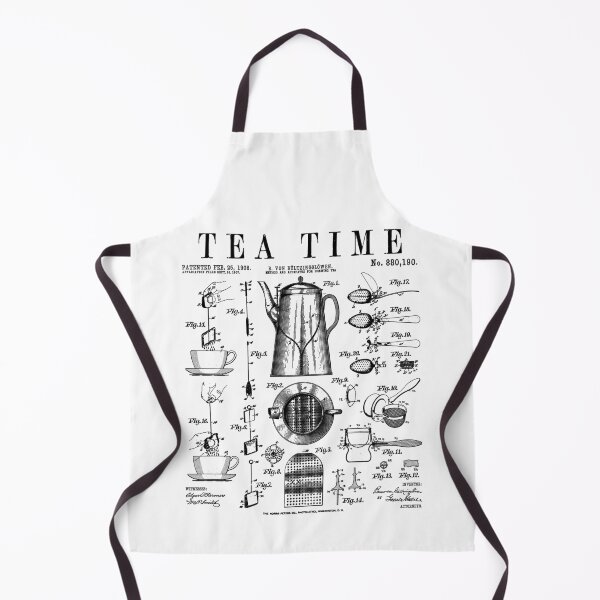 Item preview, Tea Lover Drinker Pot Cup Strainer Bag Vintage Patent Print designed and sold by GrandeDuc.