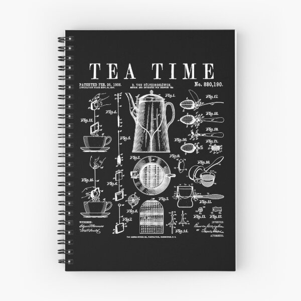 Item preview, Tea Lover Drinker Pot Cup Strainer Bag Vintage Patent Print designed and sold by GrandeDuc.