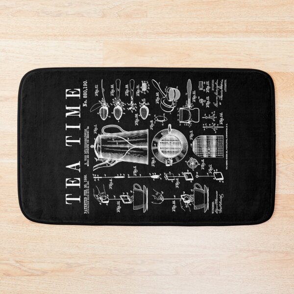 Item preview, Tea Lover Drinker Pot Cup Strainer Bag Vintage Patent Print designed and sold by GrandeDuc.