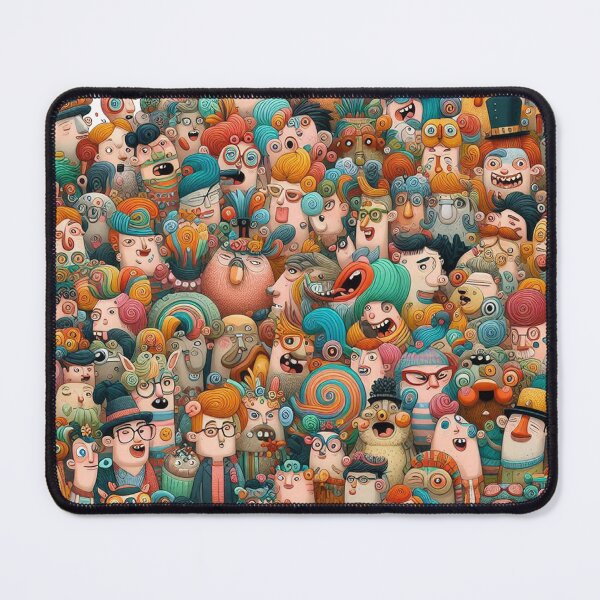 Item preview, A Colorful Crowd Where Every Face is a Surprise designed and sold by Vanich-Panich.