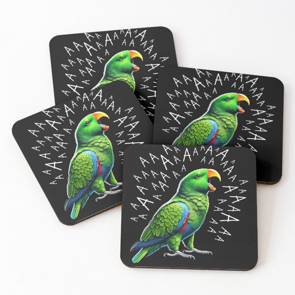Item preview, Funny Screaming Eclectus Green Parrot Lover designed and sold by Kimberley King Art  King Art.