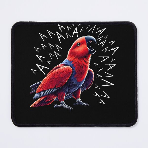 Item preview, Funny Screaming Eclectus Red Parrot Lover designed and sold by Kimberley King Art  King Art.