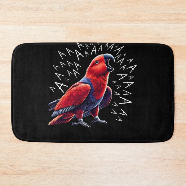 Item preview, Funny Screaming Eclectus Red Parrot Lover designed and sold by Kimberley King Art  King Art.