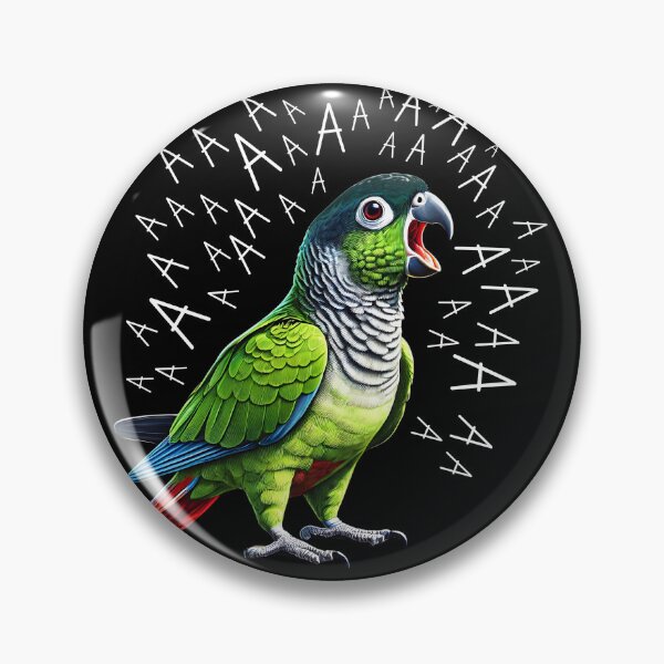 Item preview, Funny Screaming Green Cheek Conure Parrot Lover designed and sold by Kimberley King Art  King Art.