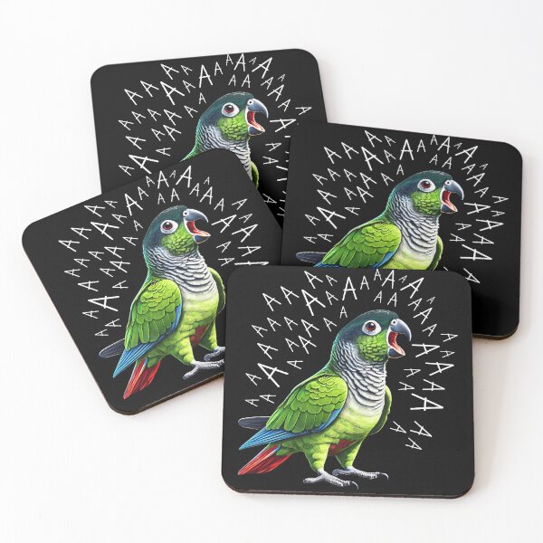 Item preview, Funny Screaming Green Cheek Conure Parrot Lover designed and sold by Kimberley King Art  King Art.