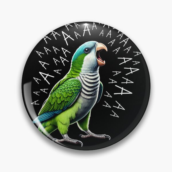 Item preview, Funny Screaming Quaker Parrot Lover designed and sold by Kimberley King Art  King Art.