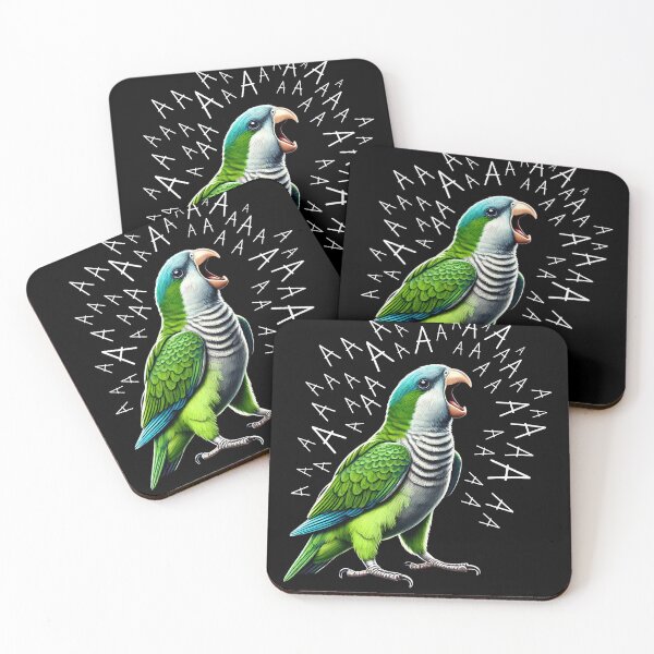 Item preview, Funny Screaming Quaker Parrot Lover designed and sold by Kimberley King Art  King Art.