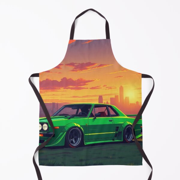 Item preview, Nissan Skyline on a meadow, anime art designed and sold by Salimgor Hangaround Music.