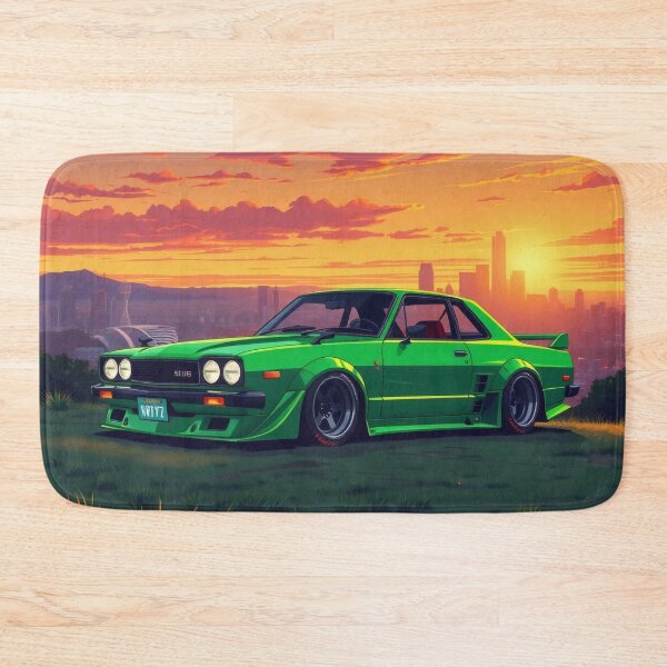 Item preview, Nissan Skyline on a meadow, anime art designed and sold by Salimgor Hangaround Music.
