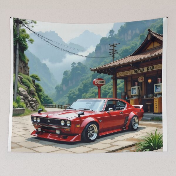 Item preview, Vintage Nissan in the mountains designed and sold by Salimgor Hangaround Music.
