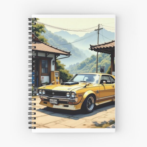 Item preview, Yellow vintage Nissan in the mountains designed and sold by Salimgor Hangaround Music.