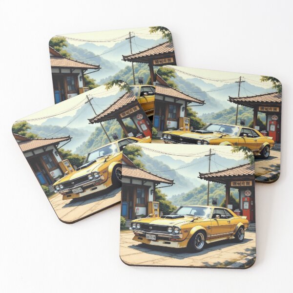 Item preview, Yellow vintage Nissan in the mountains designed and sold by Salimgor Hangaround Music.