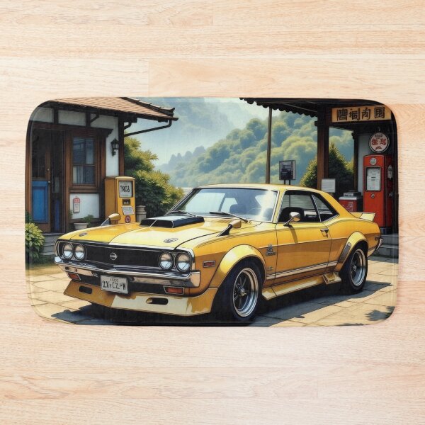 Item preview, Yellow vintage Nissan in the mountains designed and sold by Salimgor Hangaround Music.