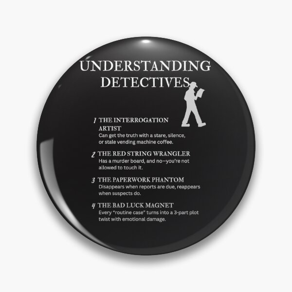 Item preview, Black – Understanding Detectives – Funny Crime Solver Quotes for True Crime & Mystery Fans designed and sold by PsyFlow35.