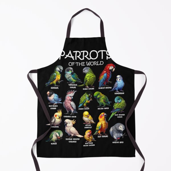 Item preview, Parrots of the World Birding Animal Lover designed and sold by Kimberley King Art King Art.