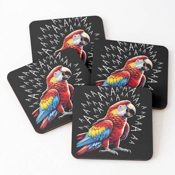 Item preview, Funny Screaming Scarlet Macaw Parrot Lover designed and sold by Kimberley King Art  King Art.
