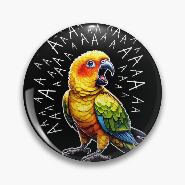 Item preview, Funny Screaming Sun Conure Parrot Lover designed and sold by Kimberley King Art  King Art.