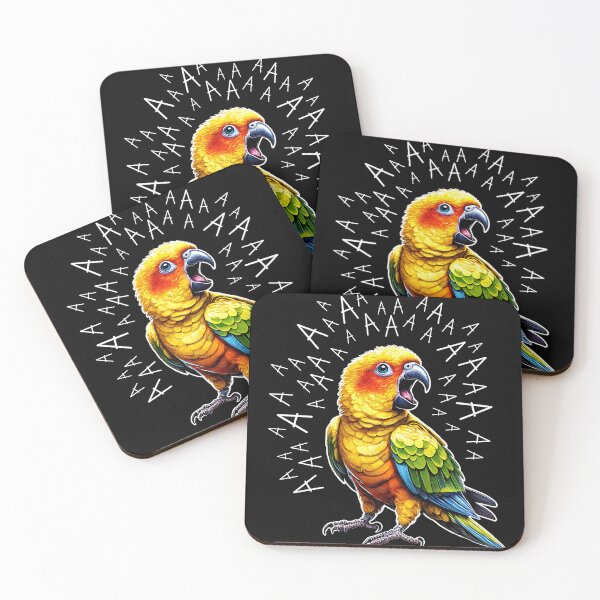 Item preview, Funny Screaming Sun Conure Parrot Lover designed and sold by Kimberley King Art  King Art.