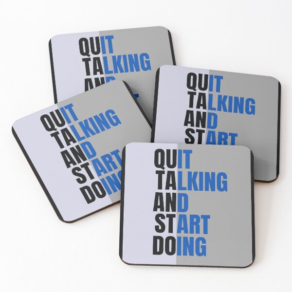 Item preview, Make a statement  — "Quit Talking. Start Doing." designed and sold by THKR-Co.