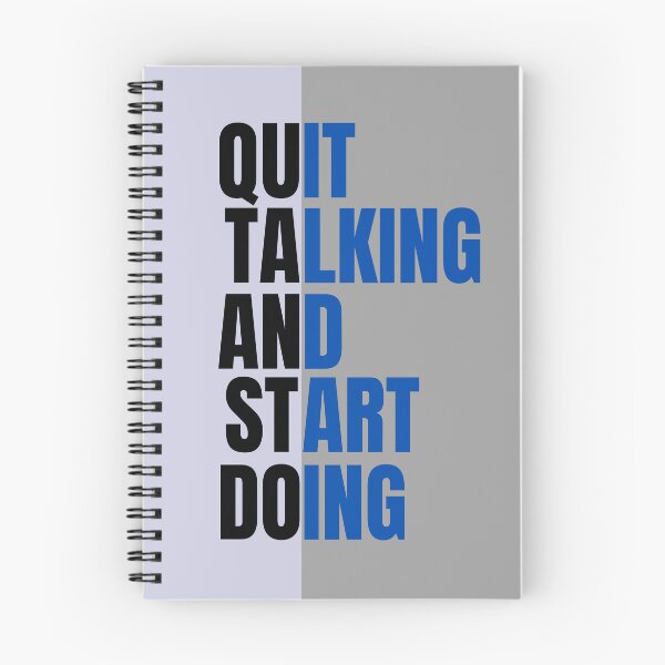 Item preview, Make a statement — "Quit Talking. Start Doing." designed and sold by THKR-Co.