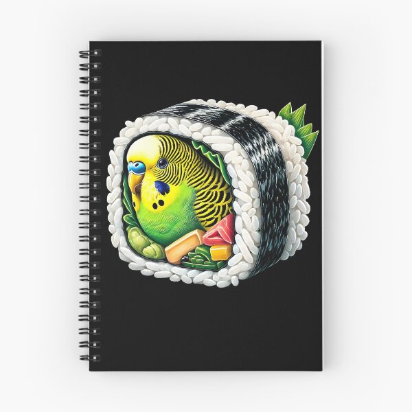 Item preview, Funny Sushi Budgerigar Parakeet Parrot Lover Birding designed and sold by Kimberley King Art  King Art.