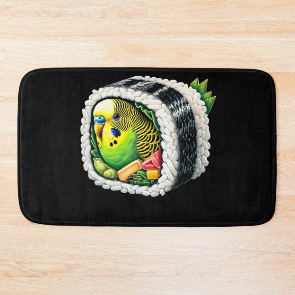 Item preview, Funny Sushi Budgerigar Parakeet Parrot Lover Birding designed and sold by Kimberley King Art  King Art.