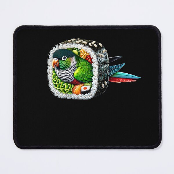 Item preview, Funny Sushi Green Cheek Conure Parrot Lover Birding designed and sold by Kimberley King Art  King Art.