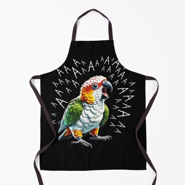 Item preview, Funny Screaming White Bellied Caique Parrot Lover designed and sold by Kimberley King Art  King Art.