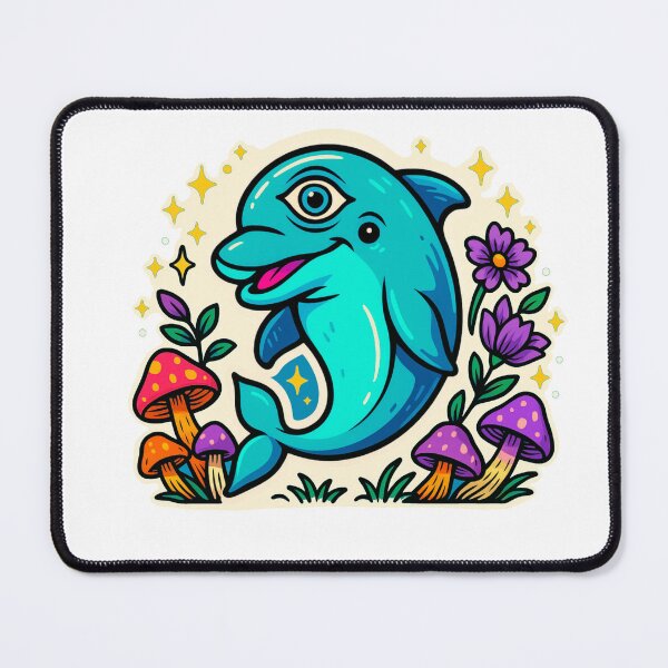 Item preview, Third Eye Dolphin | Trippy Ocean Oracle designed and sold by JBartworks.