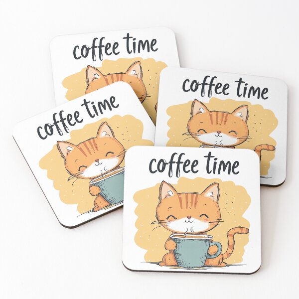 Item preview, A coffee-drinking cat designed and sold by wuhoe.