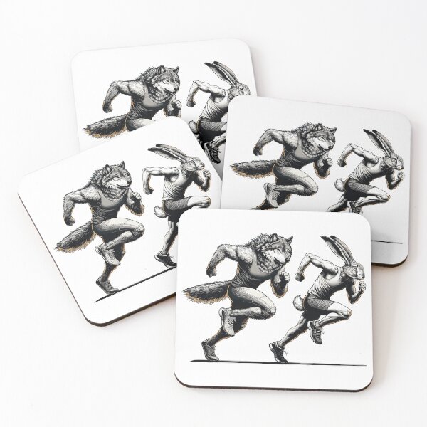 Item preview, Competition Hare and Wolf Race Sprint Gift designed and sold by Pineapple-Tree.