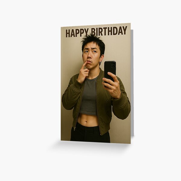 Artikel-Vorschau von Minimalistisches Geburtstags-Selfie mit verwirrtem Blick von G-Dragon, designt und verkauft von Aryabek.