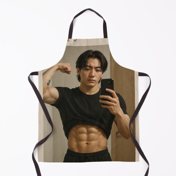 Item preview, Jungkook Golden Flexing Abs Birthday Mirror Selfie designed and sold by Aryabek.