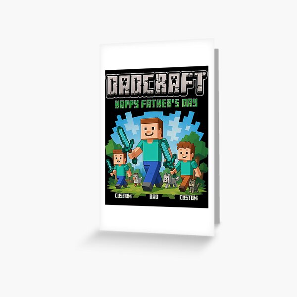 Item preview, DadCraft - Happy Father's Day - A Minecraft Movie designed and sold by Sophia Brown.