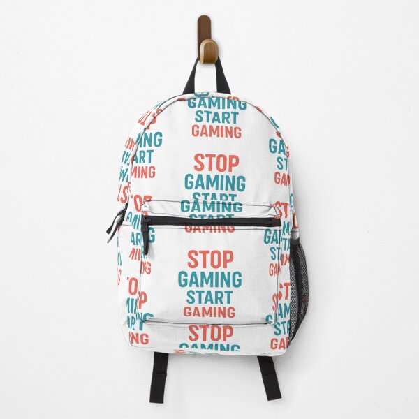 Item preview, Stop Gaming Start Gaming Funny Gamer Quote with Bold Typography designed and sold by Radgraphic.