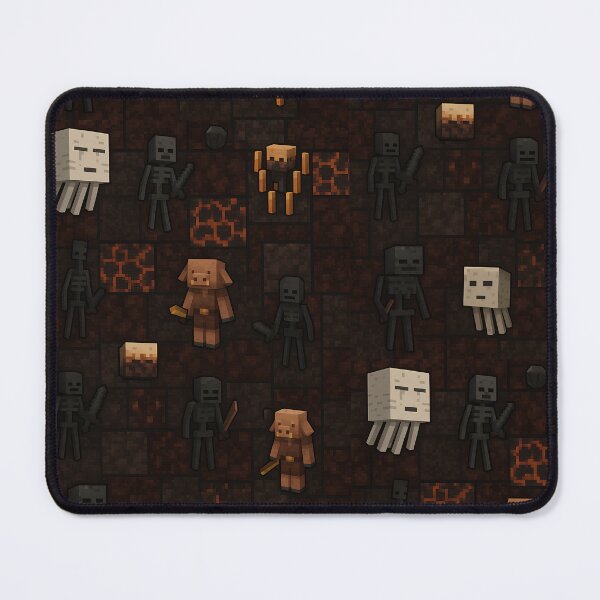 Item preview, Nether Vibes – Dark Pixel Art Pattern Inspired by Minecraft designed and sold by SpicyGraphicArt.