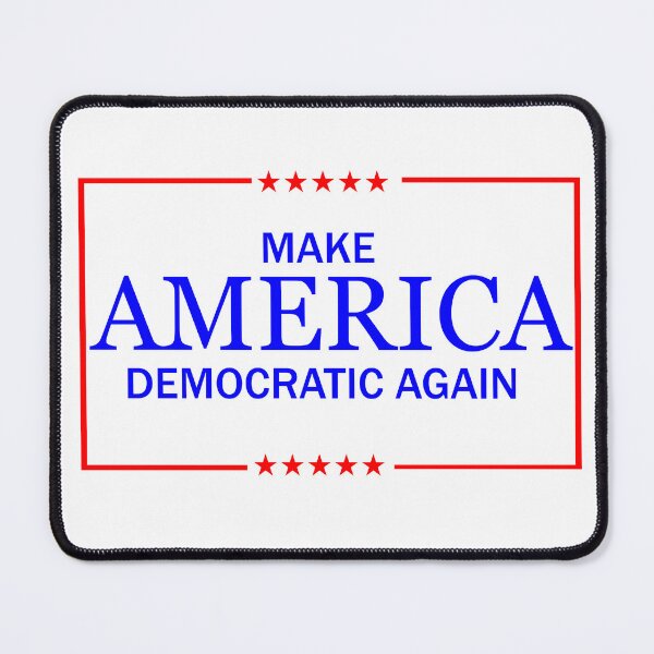 Item preview, Make AMERICA democratic again, optimal for light backgrounds designed and sold by Demogeld.