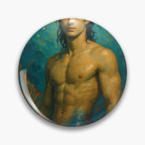 Item preview, Handsome Asian Merman Birthday in Deep Sea Fantasy Style designed and sold by Aryabek.