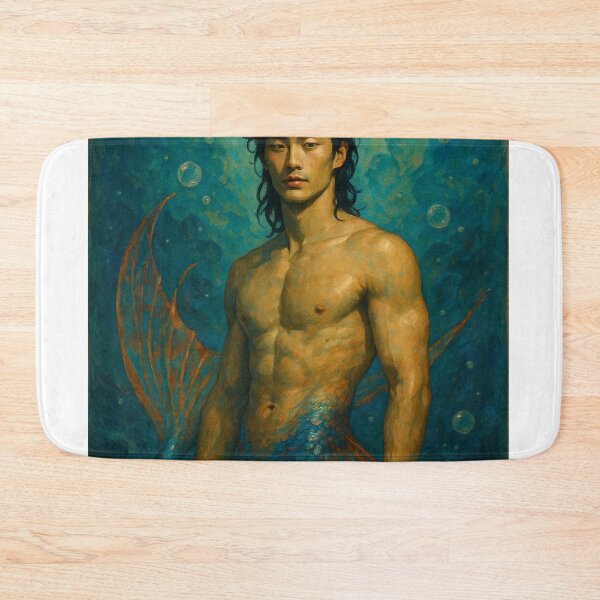 Item preview, Handsome Asian Merman Birthday in Deep Sea Fantasy Style designed and sold by Aryabek.