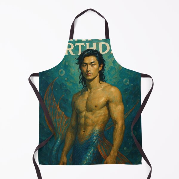 Item preview, Handsome Asian Merman Birthday in Deep Sea Fantasy Style designed and sold by Aryabek.